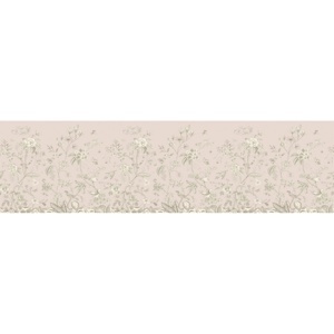 Samolepicí bordura Old graphic florals, 500 x 13,8 cm