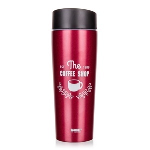 Banquet Termohrnek COFFEE 350 ml, vínová