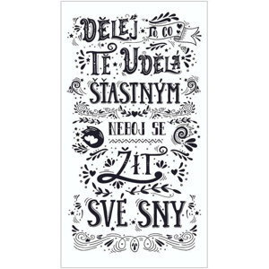 Bohemia Gifts Dekorační obraz Žít své sny, 20 x 40 cm