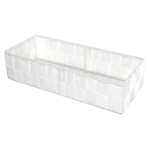 Compactor Úložný organizér do zásuvky Compactor TEX - košík L, 30 x 12 x 7 cm, bílý, L