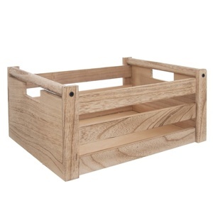 Bedýnka dřevo dekorace A NATURAL 36x26x16 cm , L