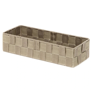 Compactor Úložný organizér do zásuvky Compactor TEX - košík L, 130 x 12 x 7 cm, Taupe (šedo-béžový), L