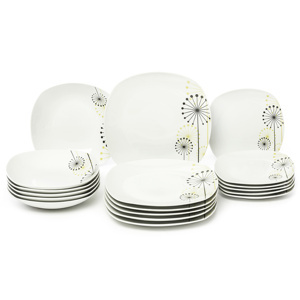 VANESA Jídelní souprava talířů z porcelánu 18dílná, MÄSER
