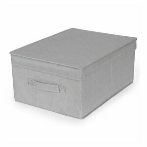 Compactor Skládací úložný kartonový box Wos, 30 x 43 x 19 cm, šedá, S