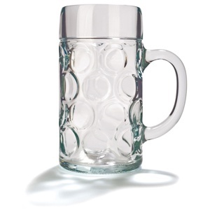Pivní sklenice s uchem ISAR, 1 l, 1 l