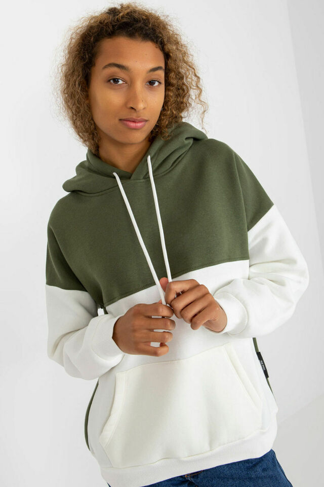 Dámská mikina Model AP-BL-AP-3001.98P Khaki - Rue Paris