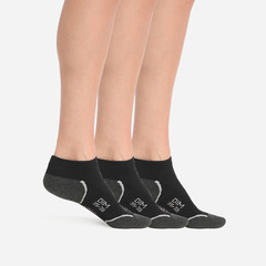 Dámské sportovní ponožky 3 páry DIM SPORT IN-SHOE 3x - DIM SPORT - černá - 35 - 38