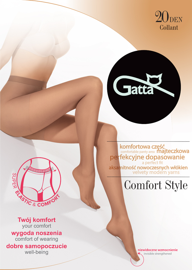 Dámské punčochové kalhoty Gatta Comfort Style 20 den 2-4 - 4-L - Londýn / epizodašedá