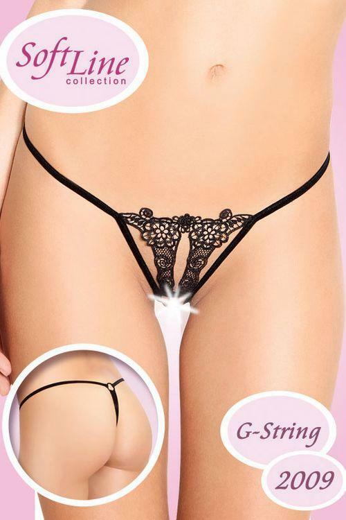 Erotická tanga 2009 - SOFTLINE COLLECTION - S/L - černá