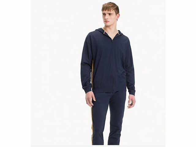Pánská mikina Hoody UM0UM00999 416 - Tommy Hilfiger - XL - tmavě modrá