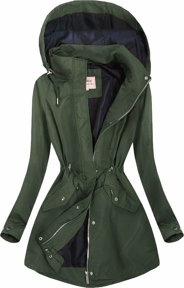 Khaki dámská parka (XW02XBIG) - 52 - khaki