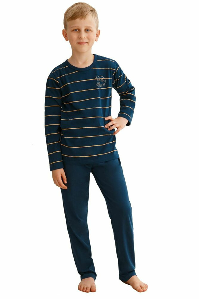 Chlapecké pyžamo Harry tmavě modré s pruhy - 92