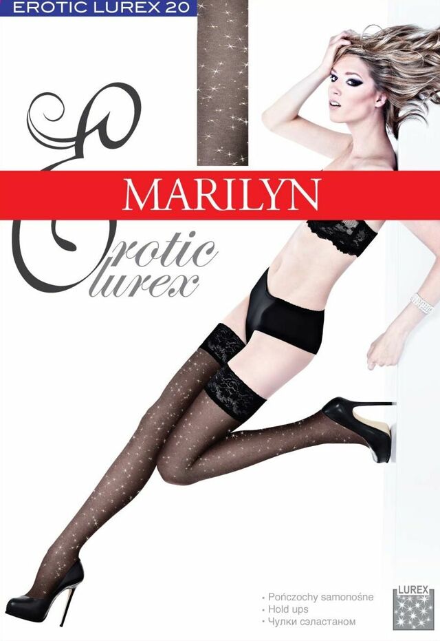 Dámské punčochy Erotic Lurex 20 - Marilyn - 1-2 - černá