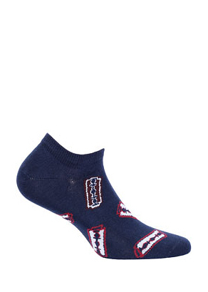 Pánské kotníkové ponožky Wola Perfect Man Casual W91.N01 - 45-47 - popel