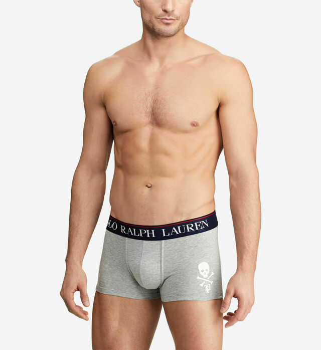 Boxerky 714753009001 šedá - Ralph Lauren - 2XL