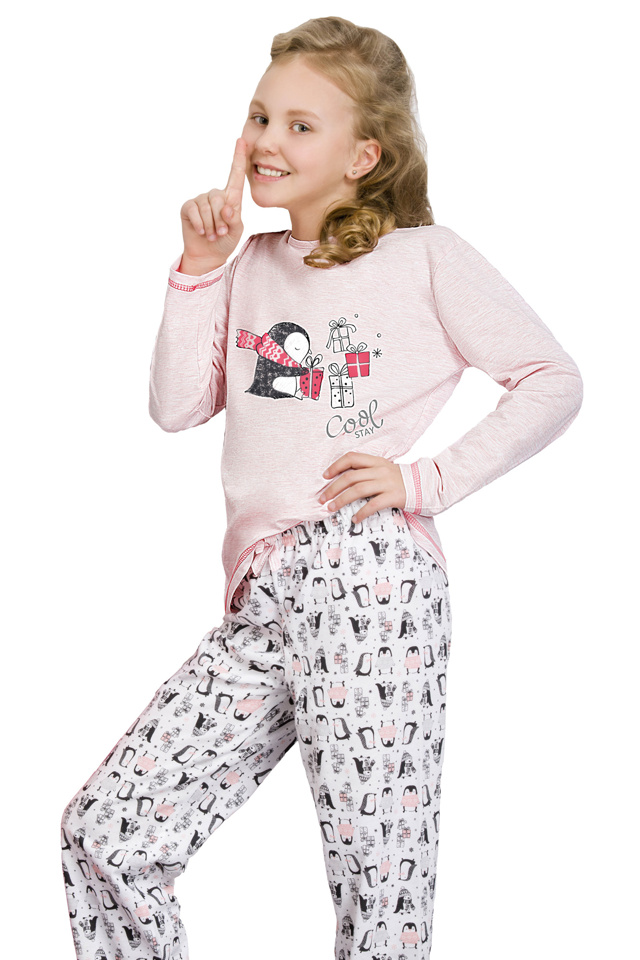 Dívčí  pyžamo Oda růžové