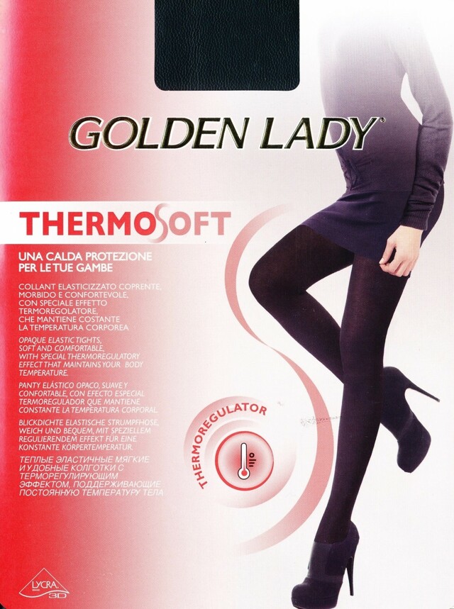 Punčochové kalhoty Golden Lady Thermo Soft - 2-S - černá