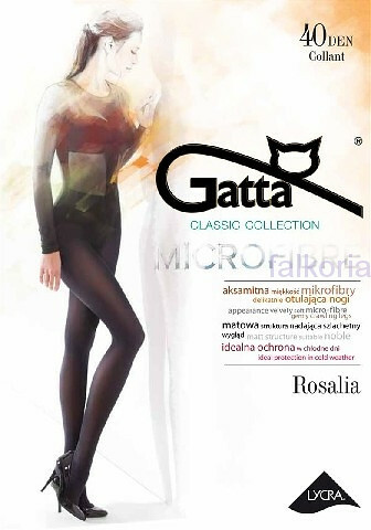 Punčochové kalhoty Gatta Rosalia 40 den 6XXL - 6-XXL - černá