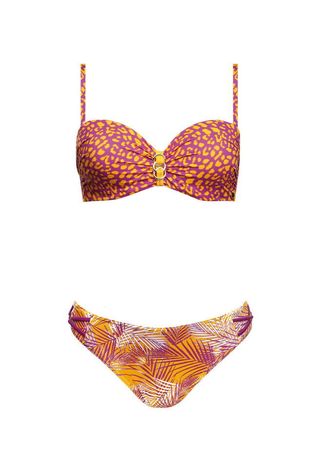 Dvojdílné plavky Paradise 2 S7300O22 - Self - 40C - oranžová-fialová