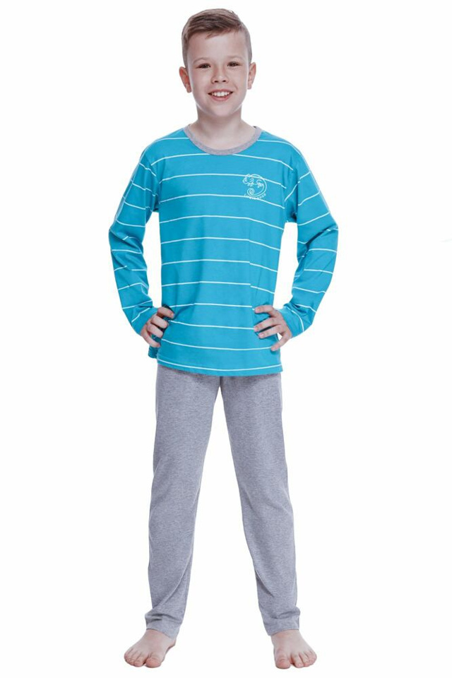 Chlapecké pyžamo Harry tyrkysové s pruhy - 92
