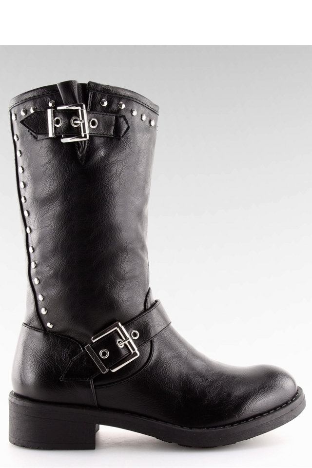 Kozačky na podpatku model 123948 Inello - 37
