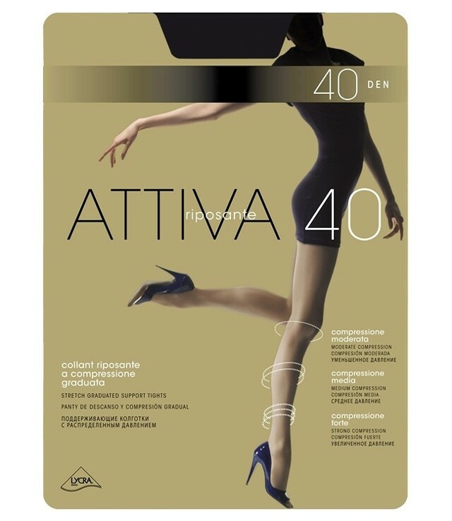 Punčochové kalhoty Omsa Attiva 40 den XXL - 6-XXL - odstín béžové