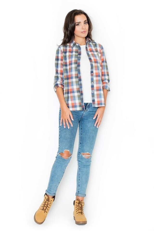 Dámská košile K241 multicolor - L - viz foto