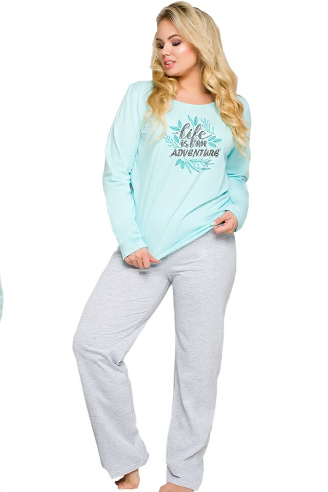 Dámské pyžamo 259 Sylwia blue - XXL - modrá