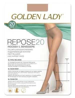 Punčochové kalhoty Golden Lady Repose 20 den - 2-S - castoro/odc.hnědá