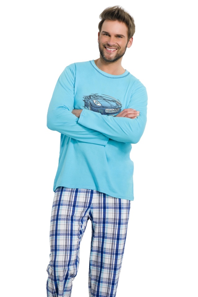 Pánské pyžamo Leon modré