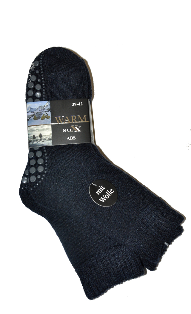 Pánské ponožky WiK 21463 Warm Sox ABS A'2 - 39-42 - šedočerná
