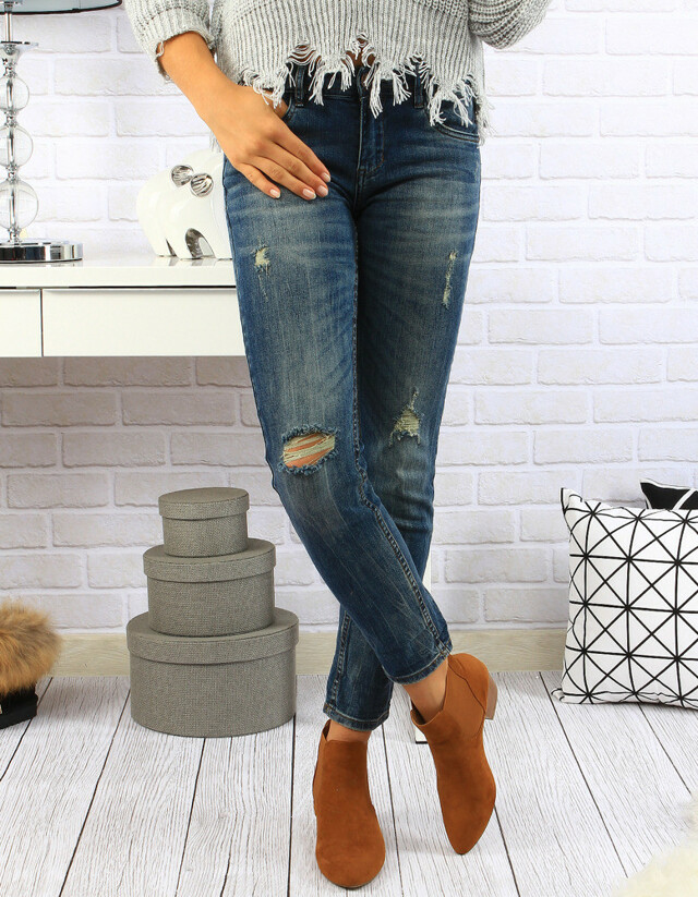 Dámské džínové kalhoty (uy0057) - R.Display - 34 - jeans