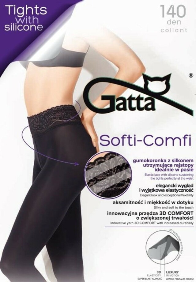 Dámské punčochové kalhoty SOFTI-COMFI 140 DEN 3D - GATTA