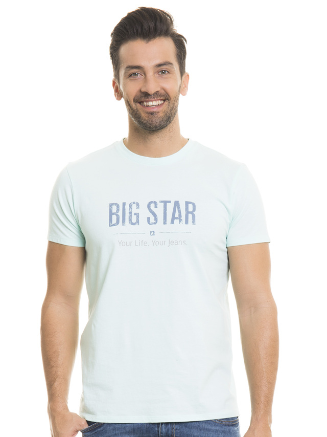Tričko s krátkým rukávem Big Star 150045 Light Blue-411 - XXL