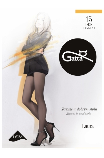 Punčochy Laura 15 den - Gatta - S - černá