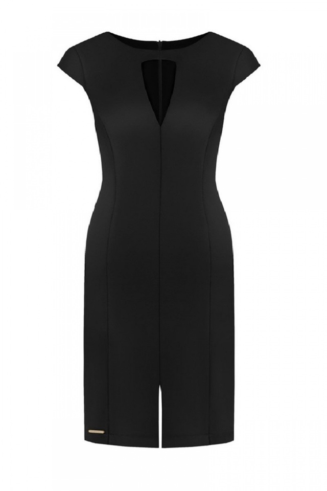 Společenské šaty model 108533 Ellina - Jersa - 46 - černá