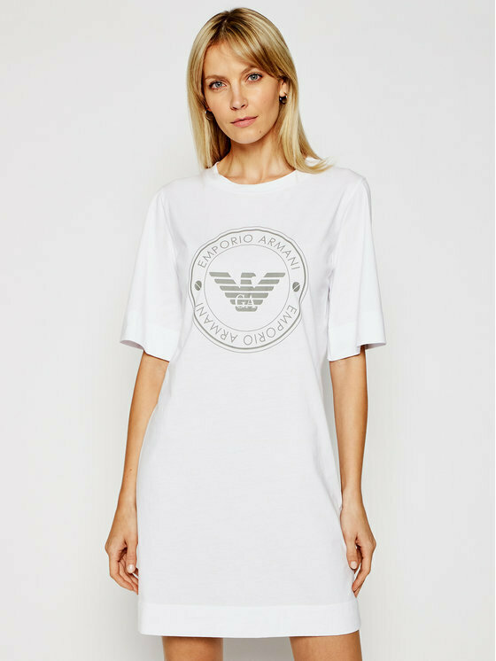 Dámská noční košilka 164456 1P255 00010 bílá - Emporio Armani - XL