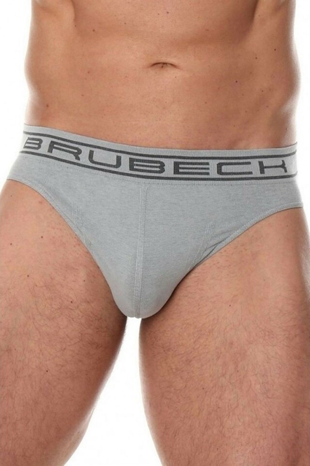 Pánské slipy BE 00290 slip grey - S - šedá