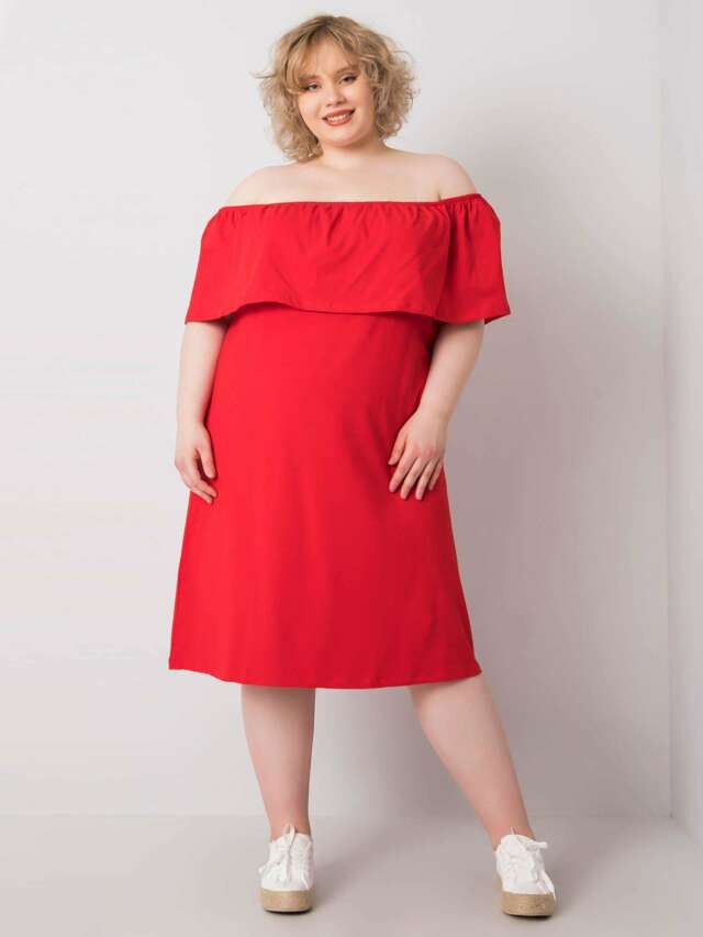 Šaty RV SK 6641.05 červená - 3XL