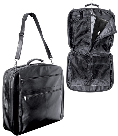 Kožená taška na oblečení Cardinal C101 Black - OS