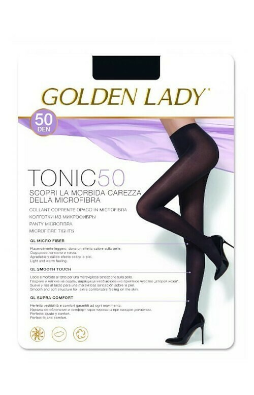 Dámské punčochové kalhoty Golden Lady Tonic 50 den - 4-L - marrone scuro/odc.hnědá