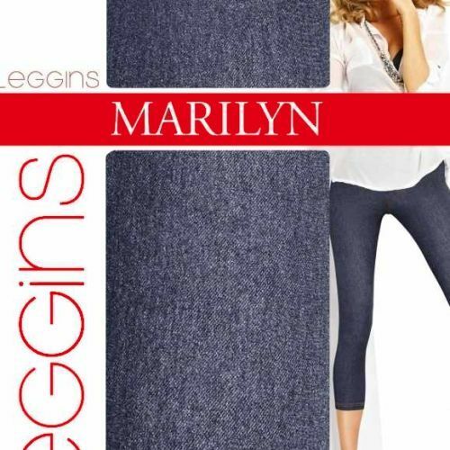 Dámské legíny Legginsy Jeans 789 - Marilyn - S/M - černá