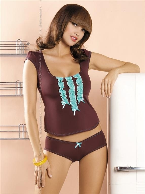 Souprava Gossip top+shorts - Obsessive - L/XL - dle obrázku