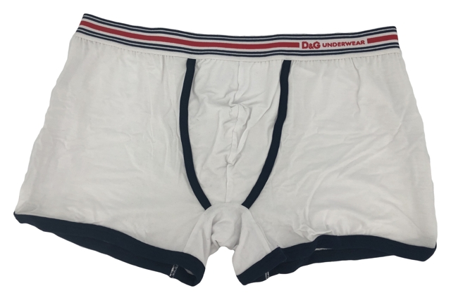 Pánské boxerky DGFBM30564 bílá s pruhama - Dolce & Gabbana - XXL - bílá