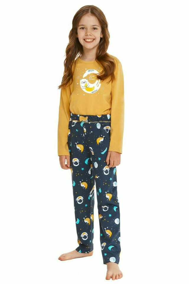 Dívčí pyžamo Sarah žluté - 92