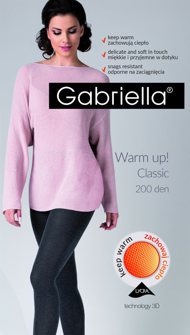 Punčochové kalhoty Gabriella Warm Up! 3D 409 200 den