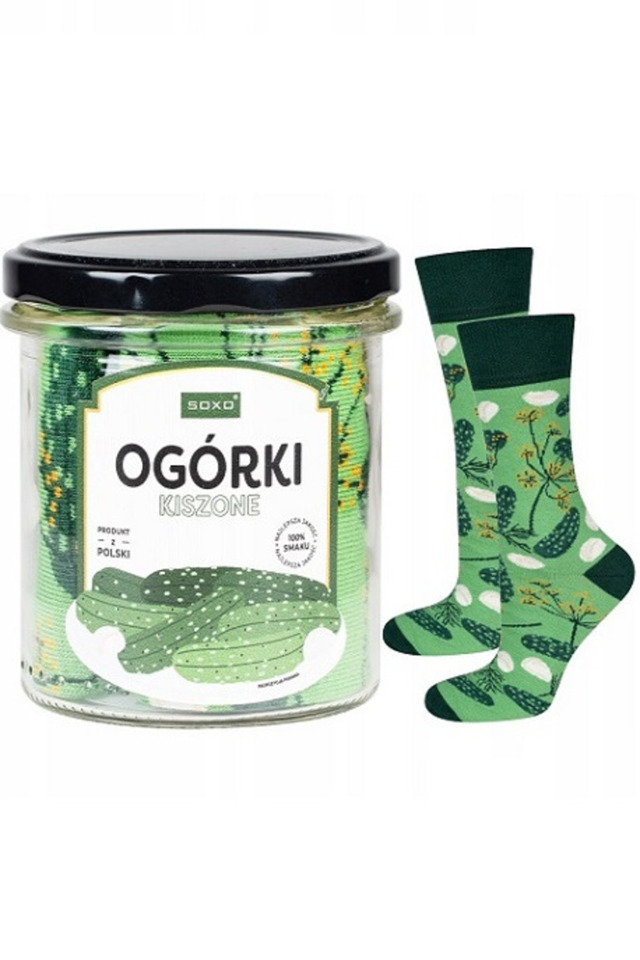 Ponožky SOXO ve sklenici - Kvašené okurky - 35-40