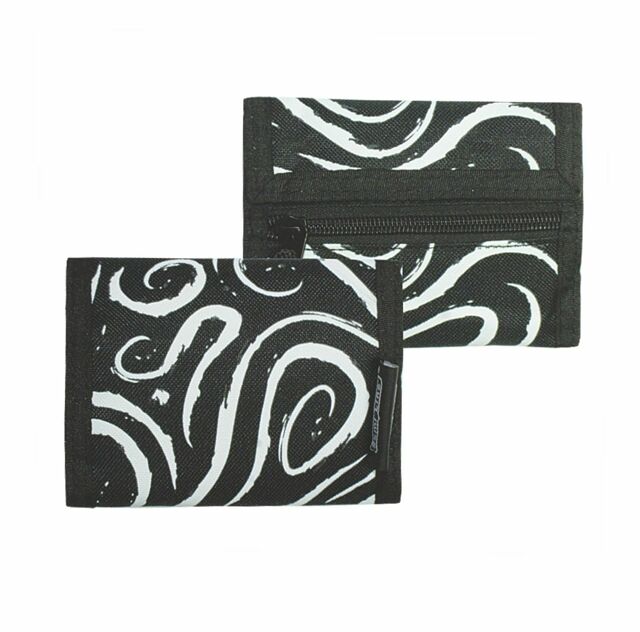 Semiline Peněženka 3226-3 černá/bílá - 10 cm x 13 cm