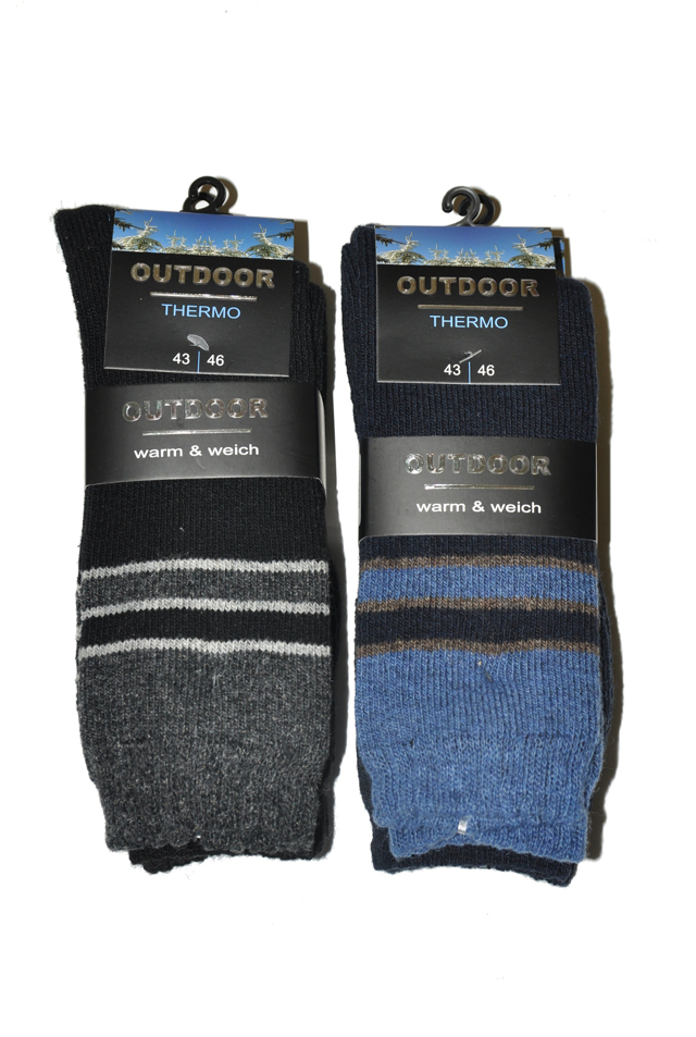 Pánské ponožky WiK Outdoor Thermo 20660 A'2 - 43-46 - černá
