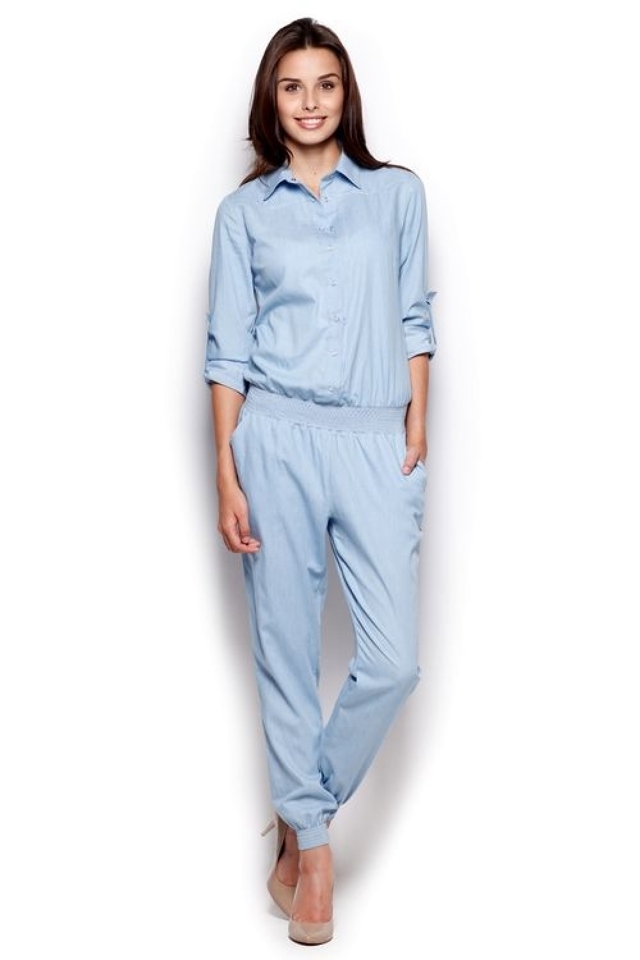 Dámský overal M314 light blue - FIGL - XL - světle modrá
